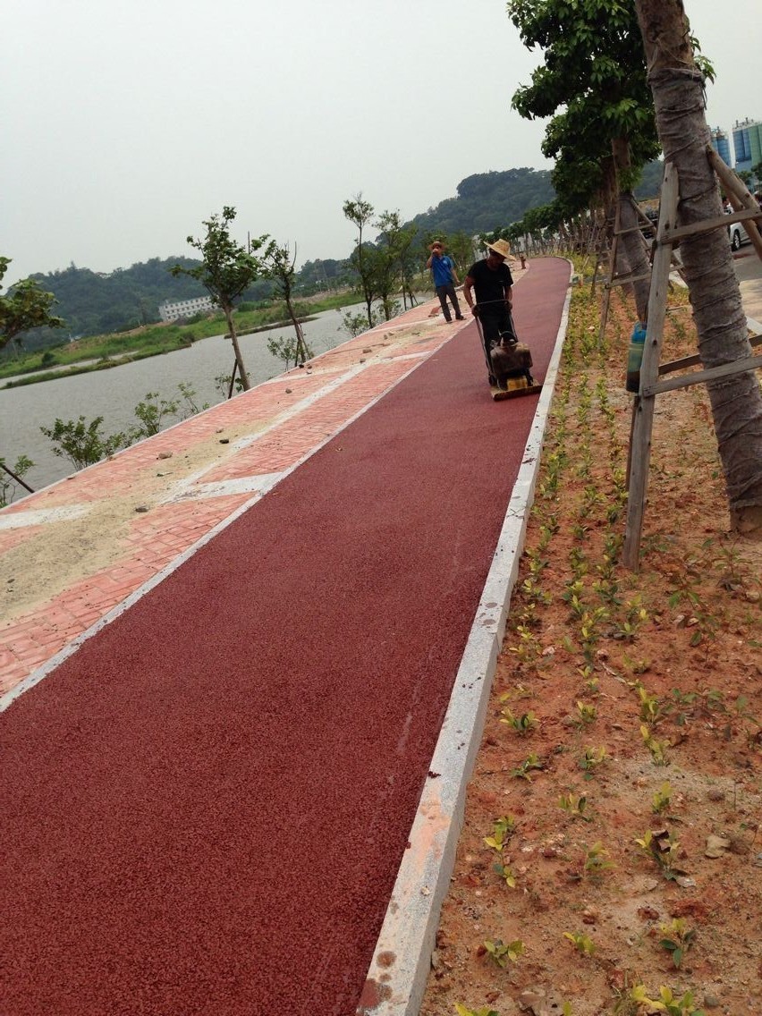 广东东莞虎门炮台绿道彩色沥青项目